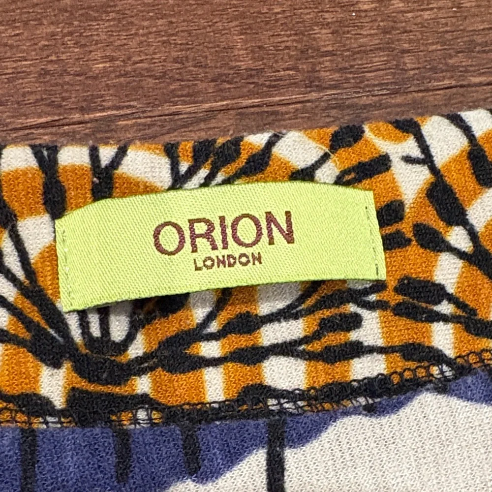 Orion London Belted Printed Dress Abstract Geometric Print | Size XS-S - Picture 3 of 10